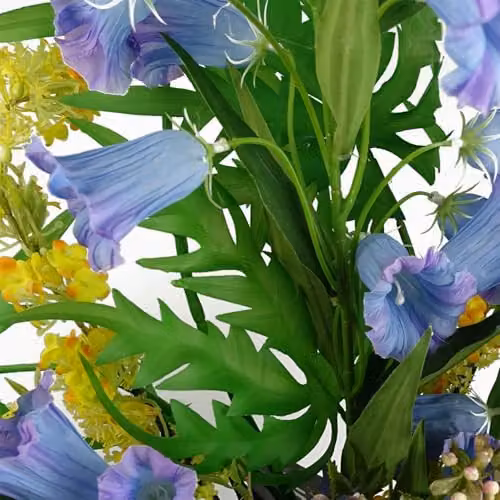 Blue Leaf Design Artificial Floral Tabletop Arrangement – 5