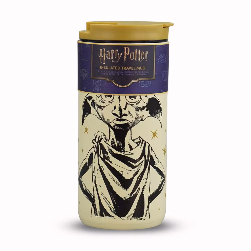 Harry Potter Dobby Stainless Steel Double Walled Travel Mug with Lid, Beige, 350ml – 2