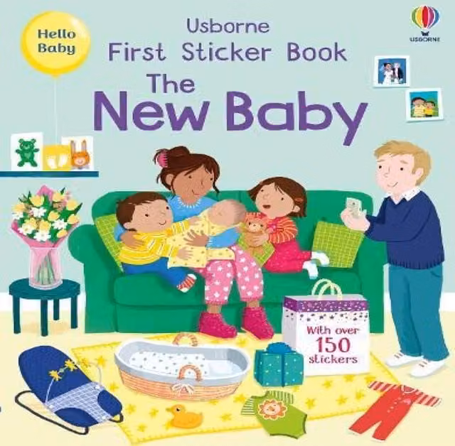 Usborne Publishing Ltd Jessica Greenwell First Sticker Book The New Baby Multicolour Paperback