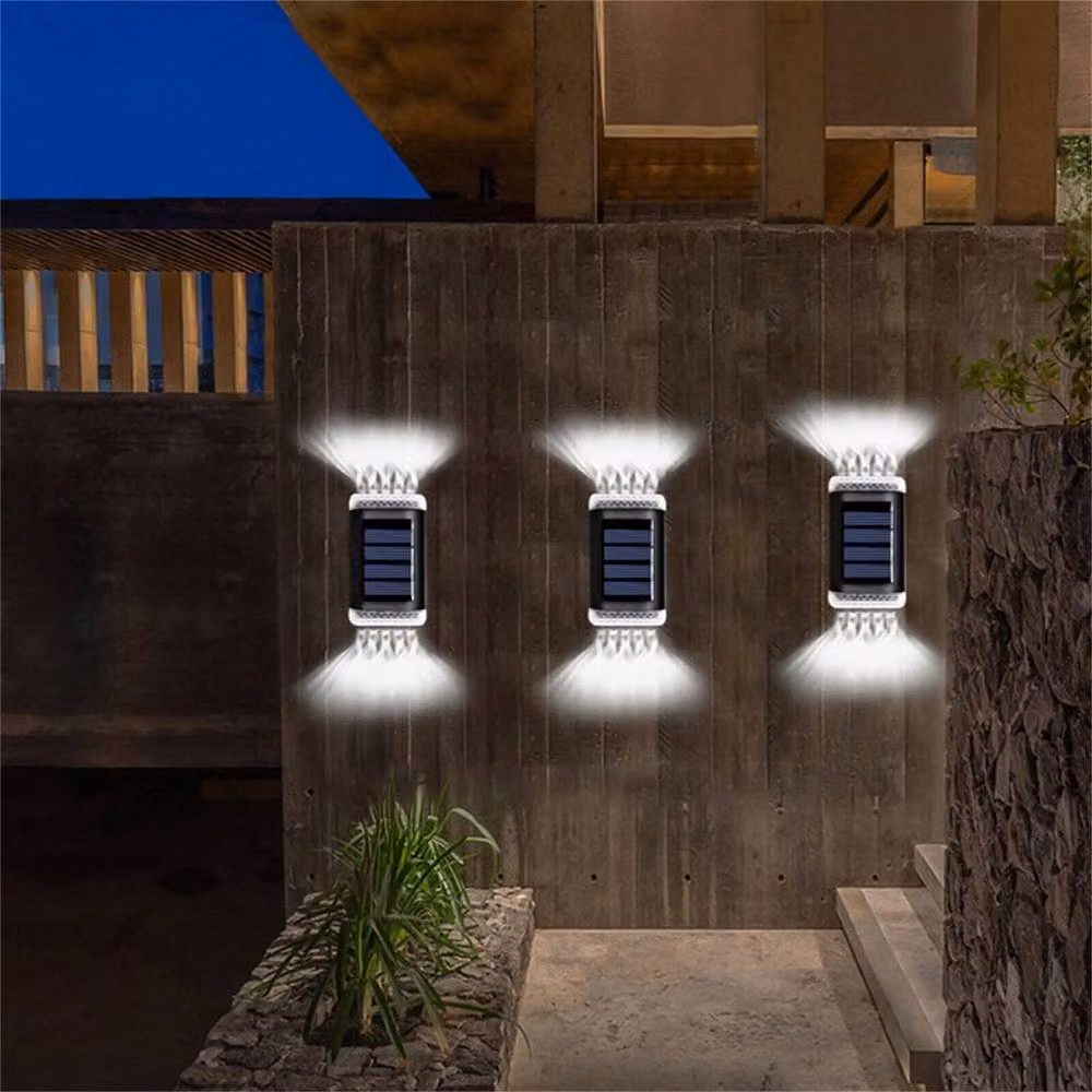 Havendro Solar Powered LED Outdoor Wall Light in Black with Dusk Sensor and Up/Down Lighting – 5