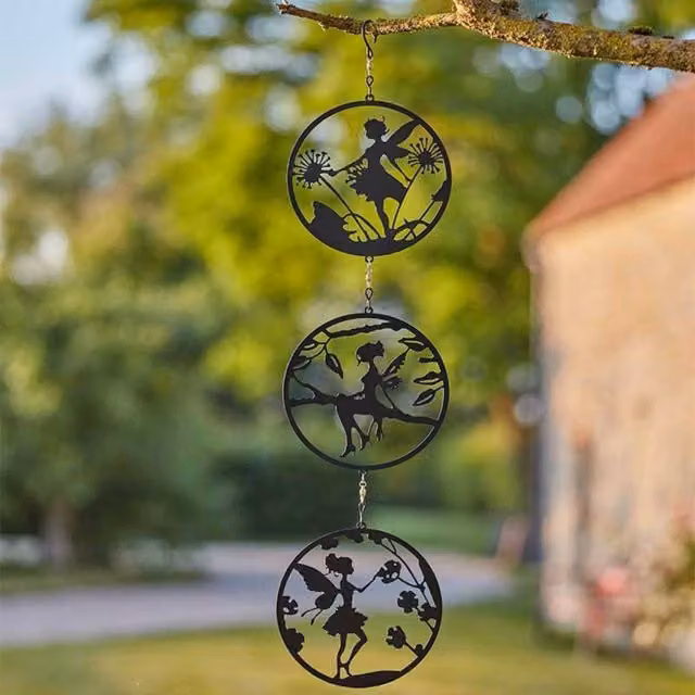 Marco Paul Black Fairies Metal Hanging Garden Tree Decoration – 1