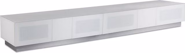 Alphason Element Modern Matt White TV Stand, Width: 250 cm