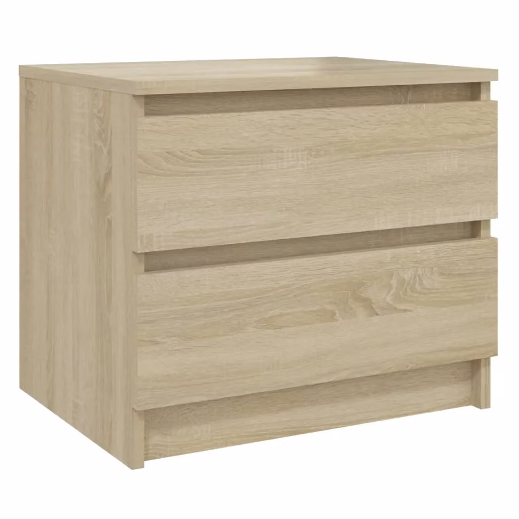 Berkfield Home Bed Cabinet in Sonoma Oak Brown, W: 50 cm, D: 39 cm, H: 43.5 cm – 2