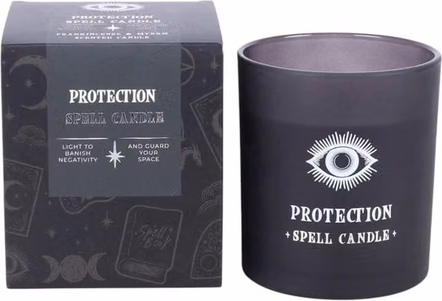 Kingsbury Gifts Mystic Celestial Spell Tabletop Candle, Black, Round