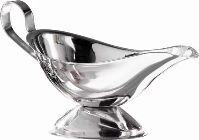 Orsina Stainless Steel Drip-Free Gravy Boat Jug, Silver, 230 ml