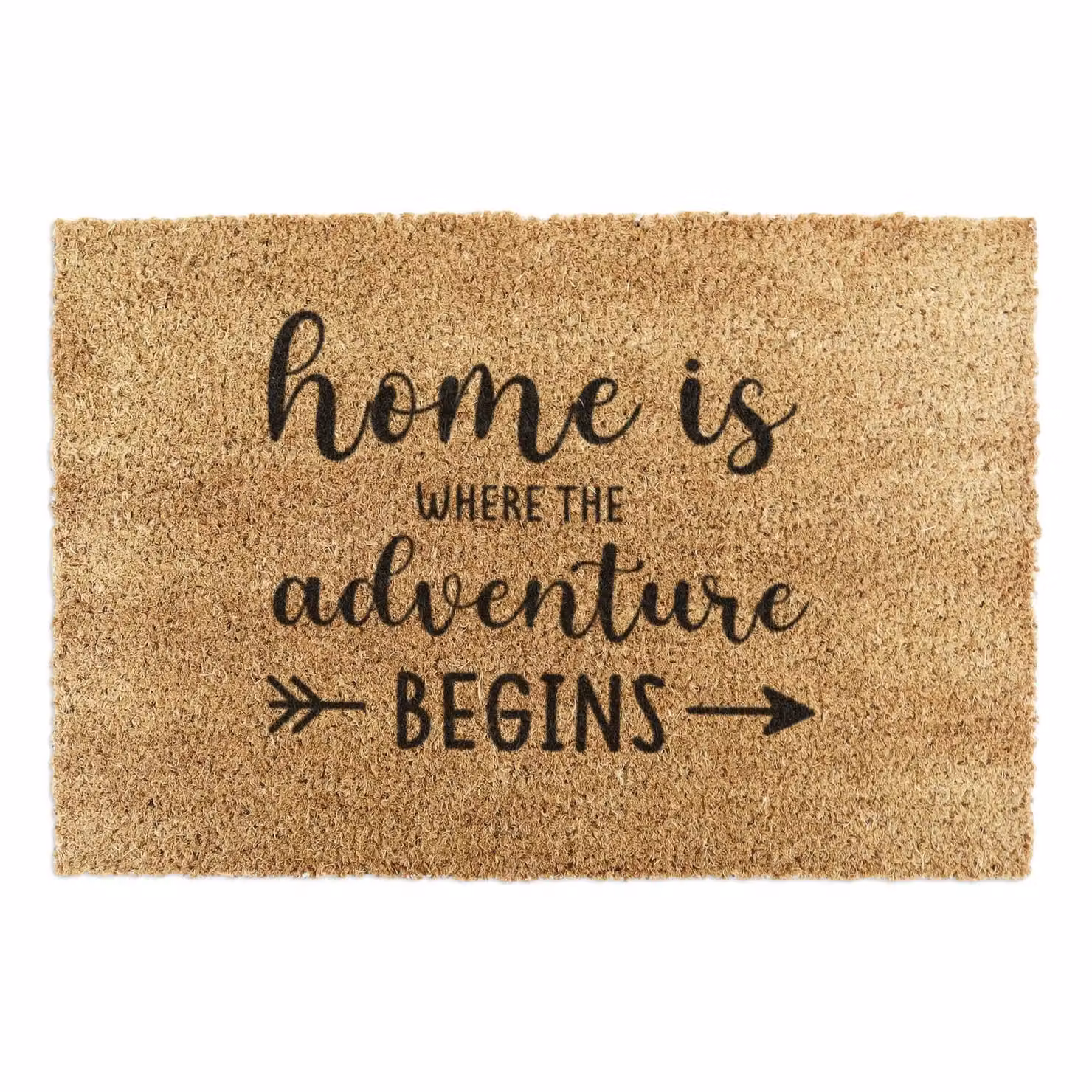 Artsy Mats Home Is Where The Adventure Begins Doormat, Brown, W: 90 cm, D: 60 cm – 2