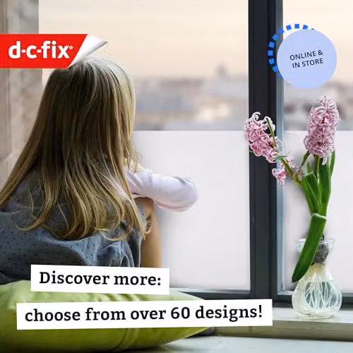 d-c-fix Privacy Window Film Frost White Transparent Static Cling W: 67.5 cm, L: 1.5 m – 3