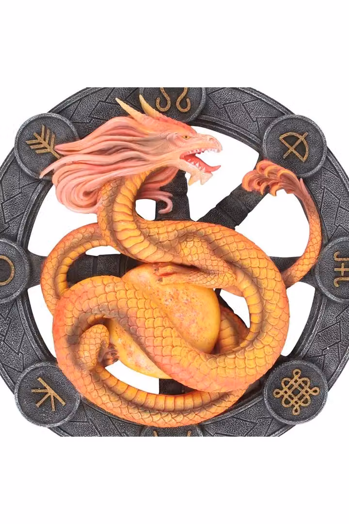 KDMD Litha Dragon Yellow Resin Wall Plaque – 2