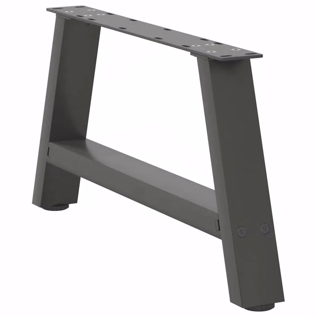 Berkfield Home A-Shaped Steel Coffee Table Legs, 2 Pieces, Anthracite Black, H: 60 cm, W: 30.5 cm – 2