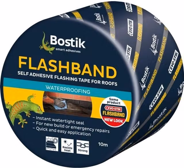 Bostik Flashband Original Flashing Tape in Grey with Aluminium and Polyester Mounting