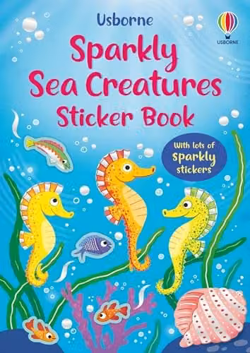 Usborne Sparkly Sea Creatures Sticker Book in Multicolour
