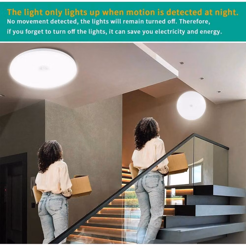 SPETLEK White LED Ceiling Light Panel with PIR Motion Sensor – 2