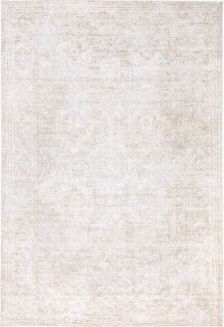Perch & Parrow Classic Oriental Rectangular Rug in Beige