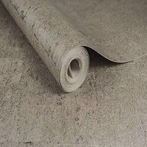 Boutique Koruku Textured Plain Luxury Paste The Wall Wallpaper in Taupe and Beige – 3