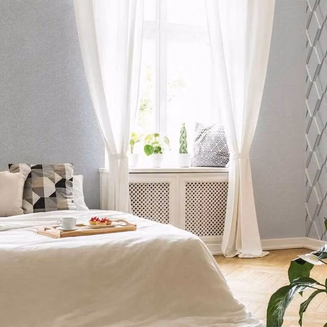 Graham & Brown Superfresco Easy Grey Heritage Plain Textured Wallpaper, Width: 52 cm