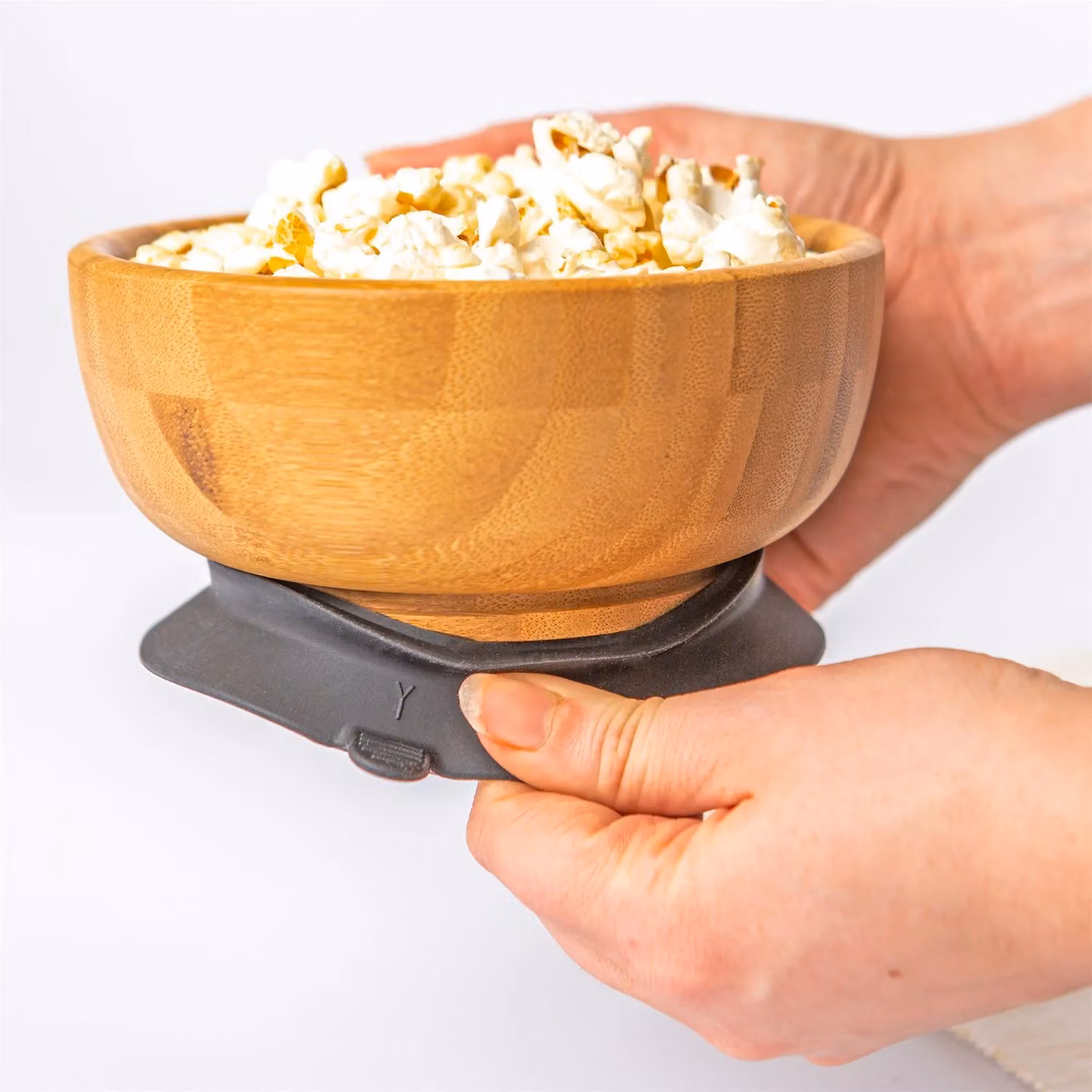Tiny Dining Bamboo Baby Suction Bowl and Spoon Set in Black and Brown – 2