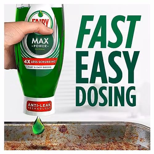 Fairy Max Power Washing Up Liquid Original 730 ml Green – 2