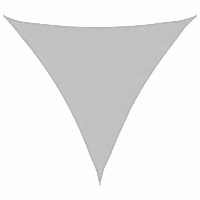Berkfield Home Sun Shade Sail in Light Grey, 100% Polyester Oxford, W/D/H: 4.5 x 4.5 x 4.5 m