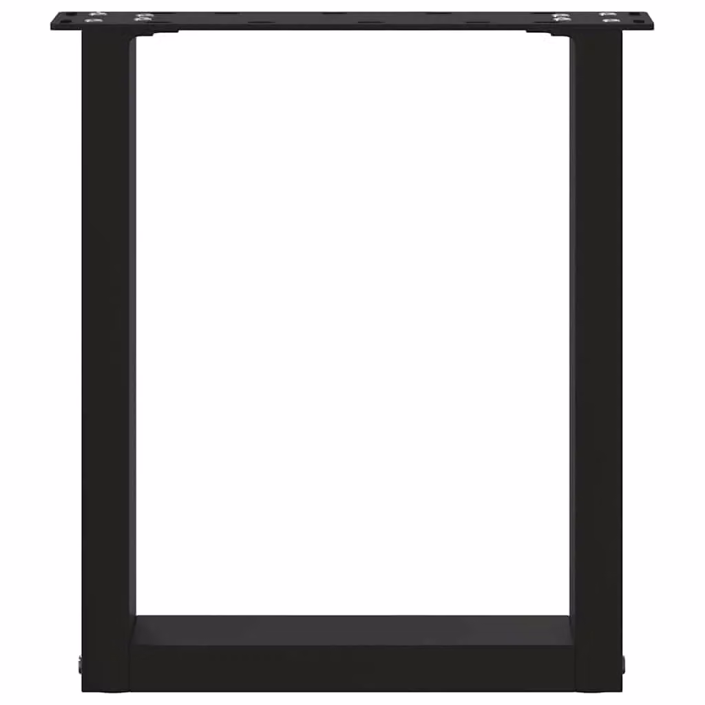 Berkfield Home U-Shaped Steel Coffee Table Legs, 2 Pieces, Black, W: 38 cm, H: 42-43 cm – 4