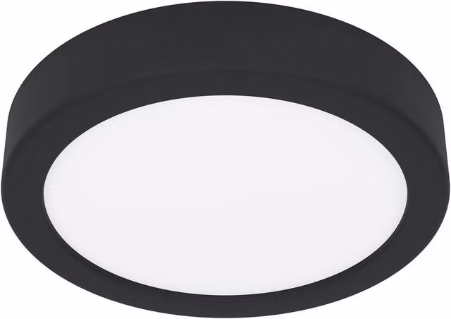 Loops Minimalist Square LED Ceiling Light in Black or White, Dimmable with Bulb Included – 4