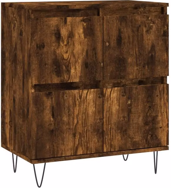 Berkfield Home Smoked Oak Sideboard in Brown, W/D/H: 60 x 35 x 70 cm – 1