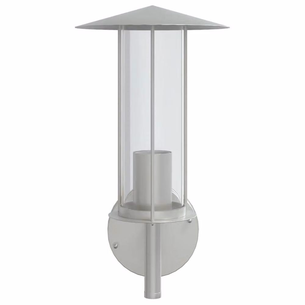 Berkfield Home Modern Silver Stainless Steel Outdoor Wall Light