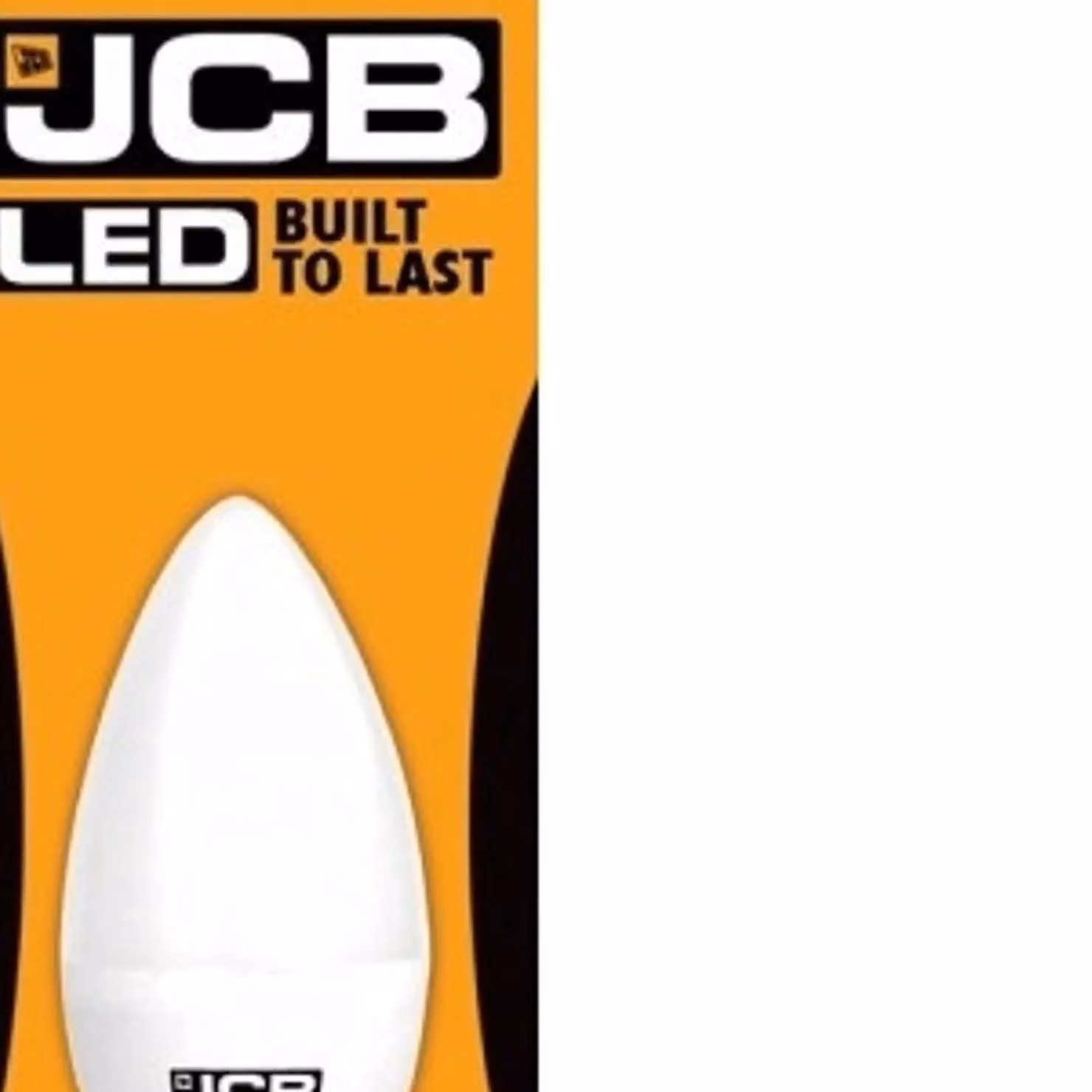 JCB White LED Candle Light Bulb, 6W, 470lm, B22, 2700K Warm White – 2