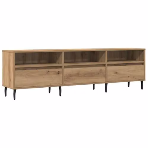 vidaXL TV Cabinet in Artisan Oak Brown, W/D/H: 150 x 30 x 44.5 cm
