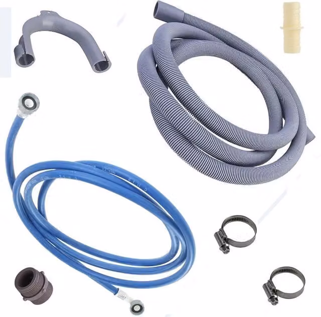 VOGREX Universal Dishwasher Cold Water Extension Hose Kit, 2.5m, Blue/Multicolour