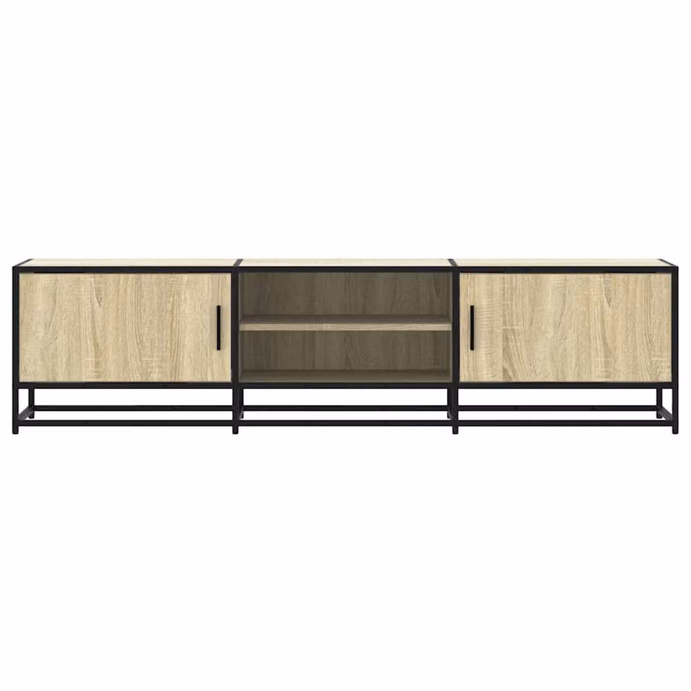 Berkfield Home TV Cabinet in Sonoma Oak Brown, W/D/H: 160 x 35 x 41 cm – 3