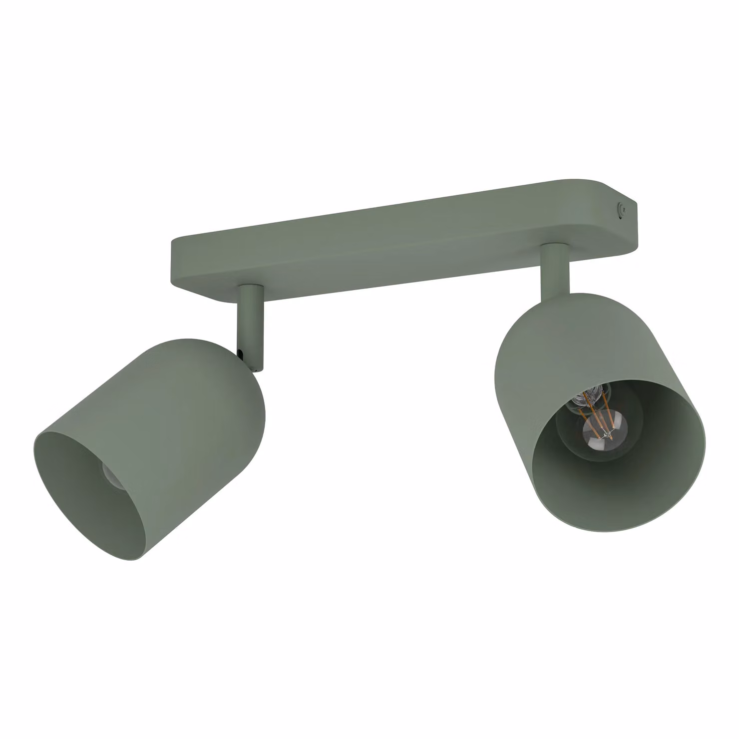 Eglo Tilston Minimalist Dual Steel Ceiling Spotlight in Green – 2