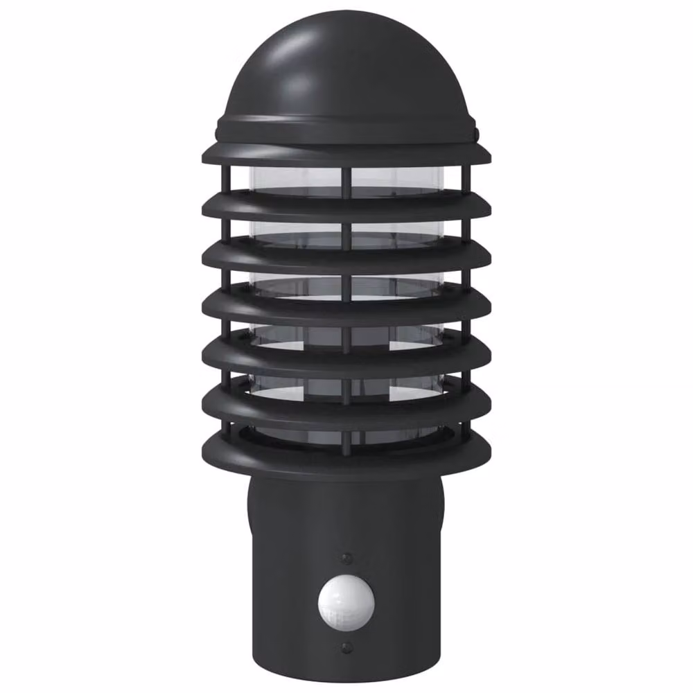Berkfield Home Set of 2 Black Stainless Steel Outdoor Wall Lights with Motion Sensor – 3