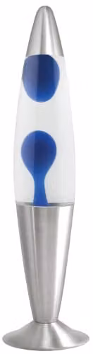 Trendi Motion Lamp with Blue Wax and Transparent Liquid and Aluminium Base, Height: 40.64 cm, Width: 18 cm – 1