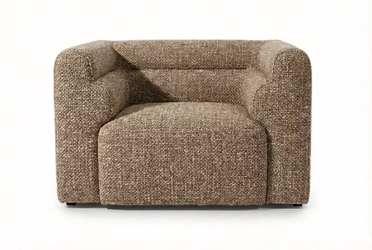 Araco Atelier Bear Armchair in Beige Fabric
