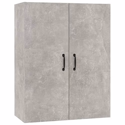 vidaXL Hanging Cabinet in Concrete Grey, W/D/H: 69.5 x 34 x 90 cm