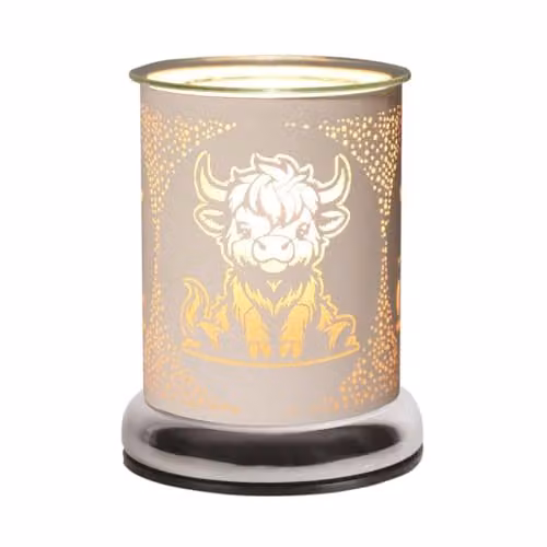 Aroma Accessories Highland Cow Electric Touch Wax Melter, White, Height: 17 cm – 1