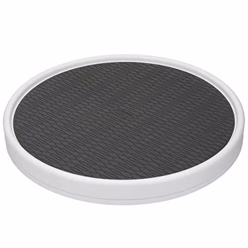 Copco Pro White Non-Skid Plastic Lazy Susan Turntable Organiser, Diameter: 38 cm