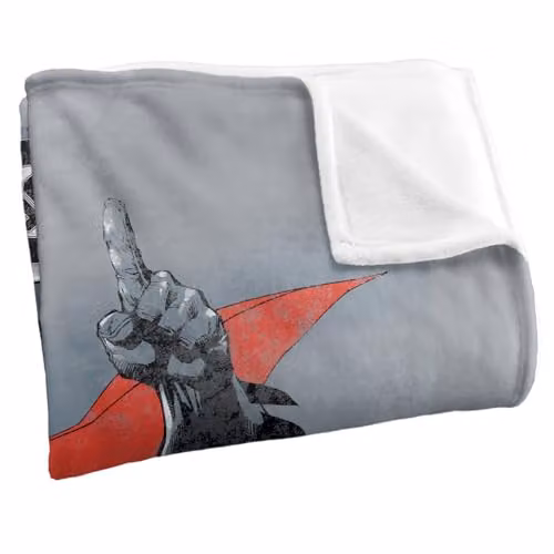 LOGOVISION Justice League Superman and Batman Double Feature Super Soft Silky Touch Fleece Throw Blanket, Multicolour, W: 127 cm x L: 152.4 cm – 2