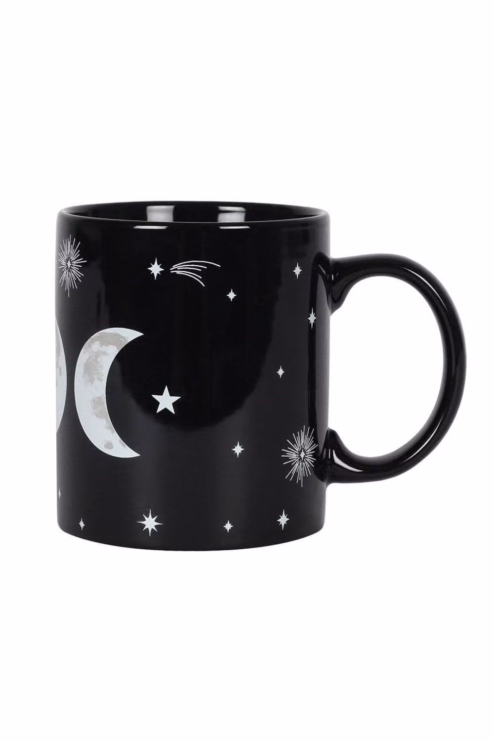 KDMD Triple Moon Black Patterned Ceramic Mug – 3