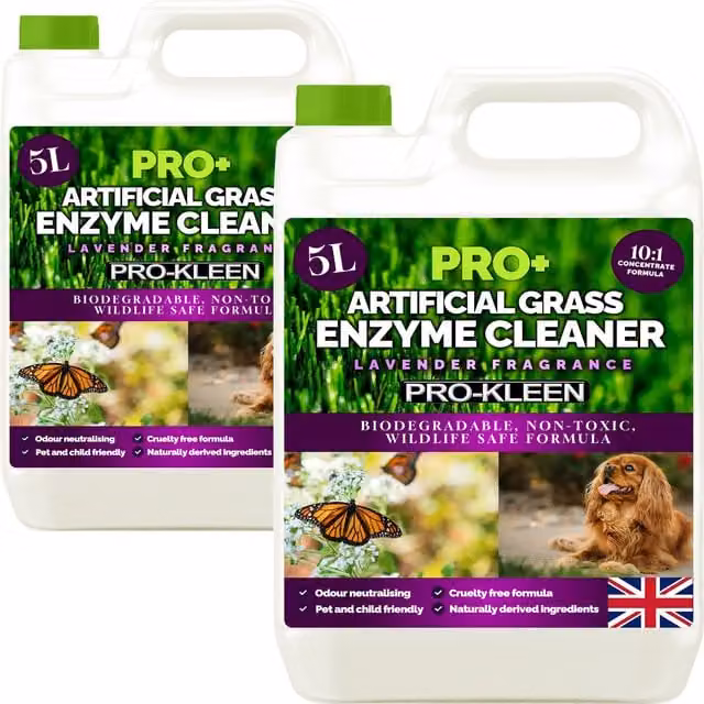 ProKleen ProBio Artificial Grass Cleaner Probiotic Based Deodoriser and Odour Eliminator, Lavender Fragrance, 2 x 5 l