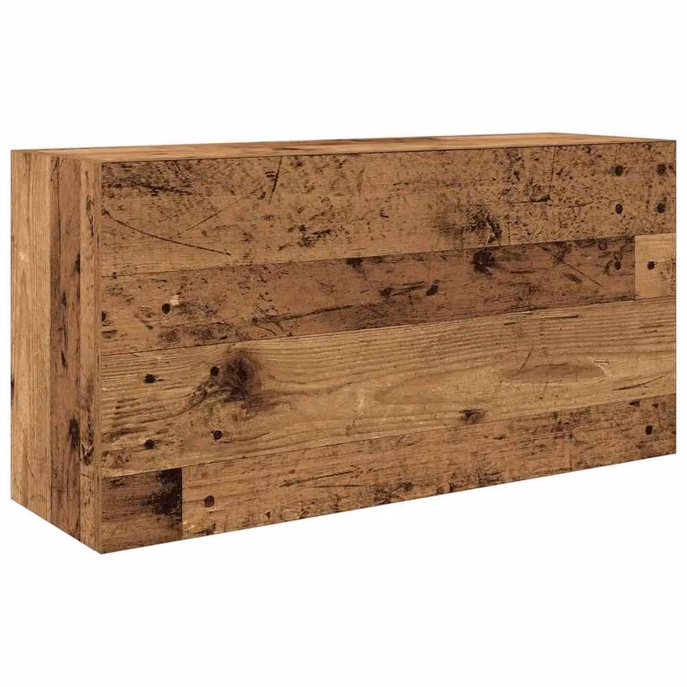 Berkfield Home Decorative Bathroom Wall Cabinet in Brown Old Wood, W/D/H: 80 x 25 x 40 cm – 2
