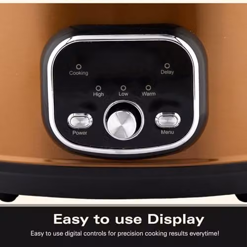 Hamilton Beach Digital Oval Slow Cooker, 6.5 l, Copper/Black/Bronze – 2