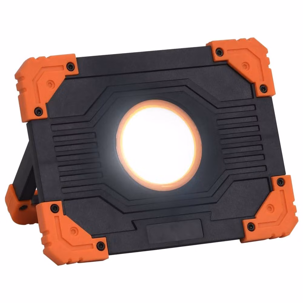 Berkfield Home Portable 10 W LED Spotlight in Black with Cool White Light – 2