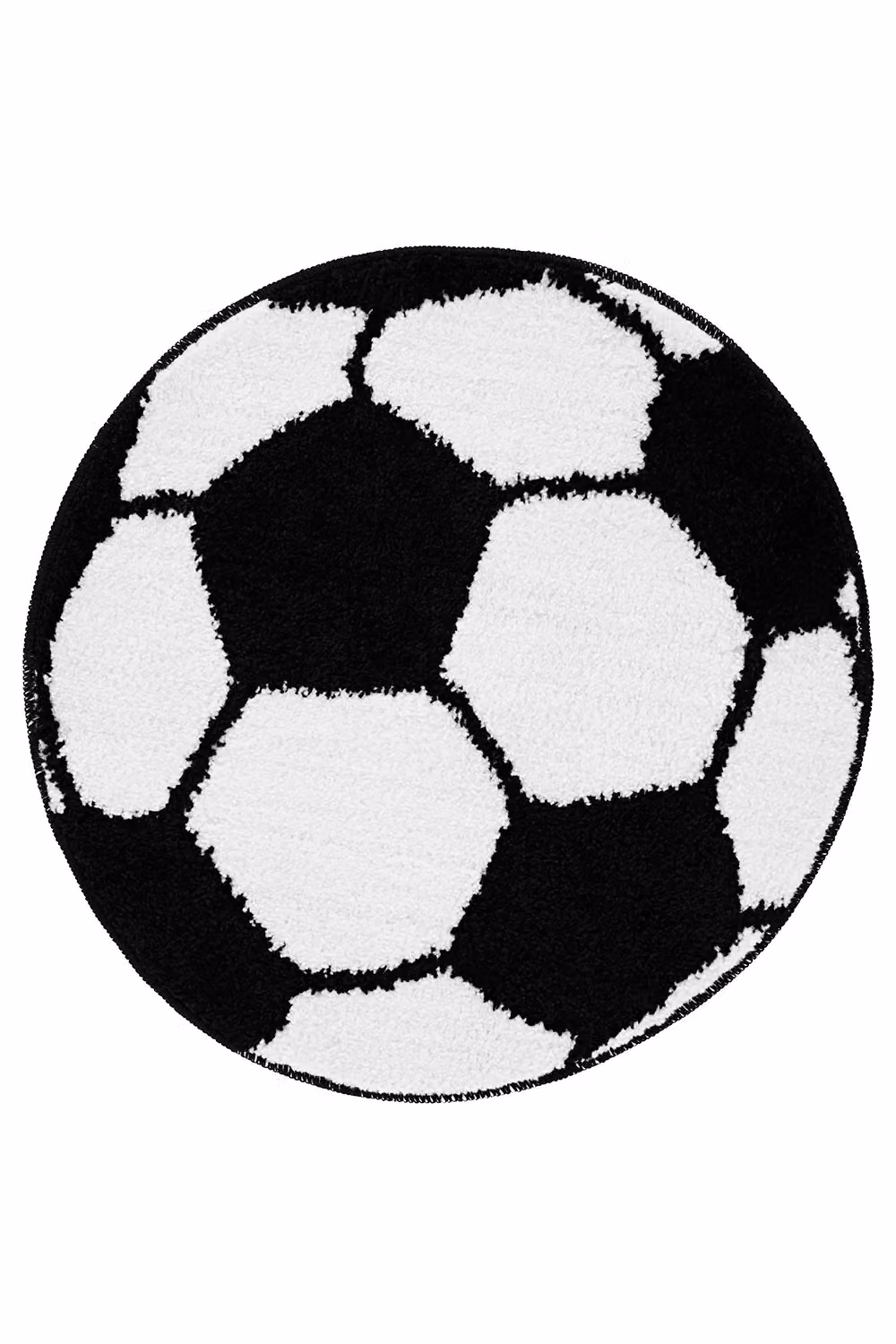 Catherine Lansfield It's A Goal Football Shaped Kids Rug, Multicolour, W/D/H: 62 x 62 x 66 cm – 3