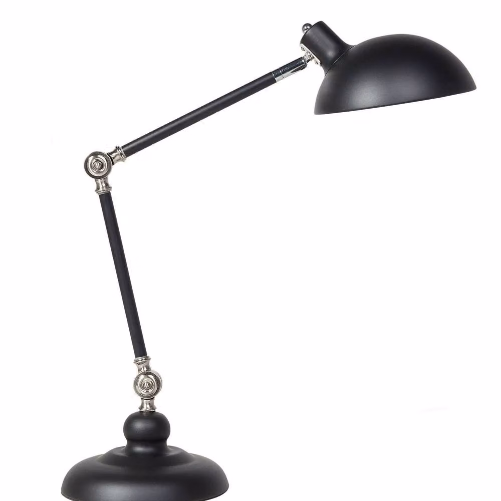 Wyld and Coco Black Metal Industrial Desk Lamp with Adjustable Arm – 2