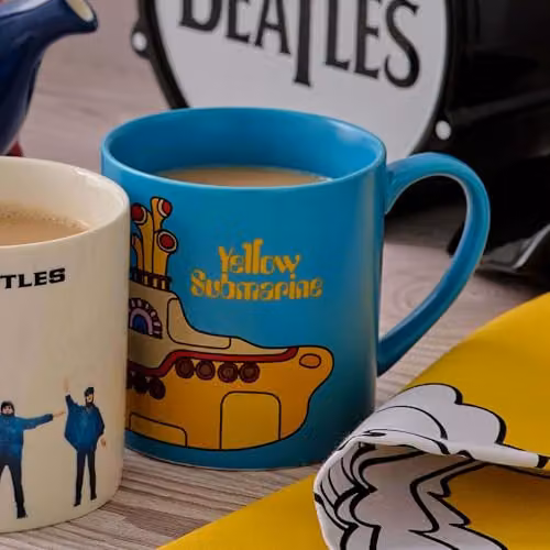 Half Moon Bay The Beatles Yellow Submarine Blue Ceramic Tea and Coffee Mug – 5