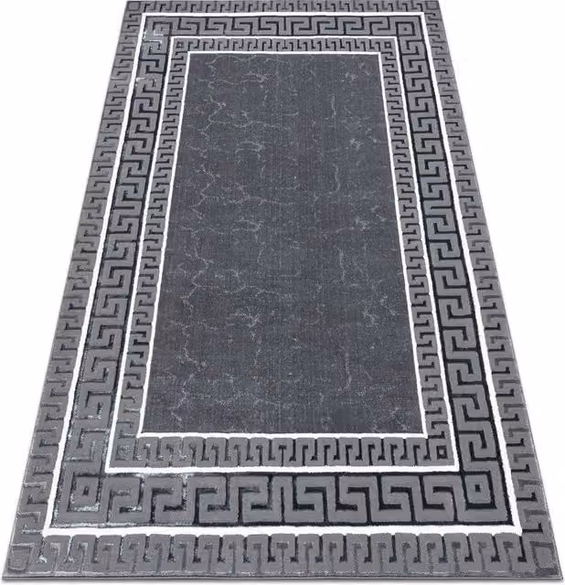 RugsX Allure Modern Geometric Grey Rug, W: 140 cm, L: 190 cm