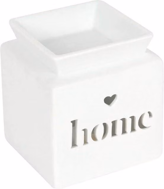 Something Different Home White Ceramic Cut Out Heart Oil Burner