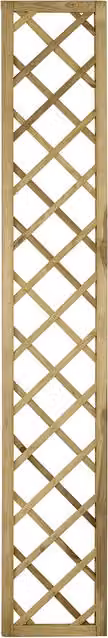Hidcote Lattice Forest Brown Wooden Garden Trellis Support, Height: 30 cm, Pack of 5