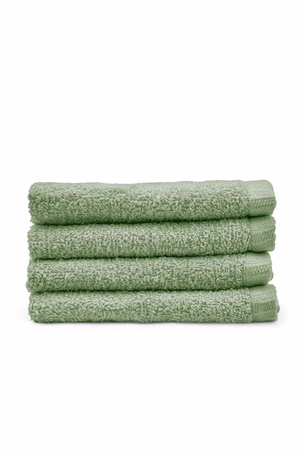 Catherine Lansfield Quick Dry Cotton Face Cloths, 4 Pack, Green, 30 x 30 cm – 3